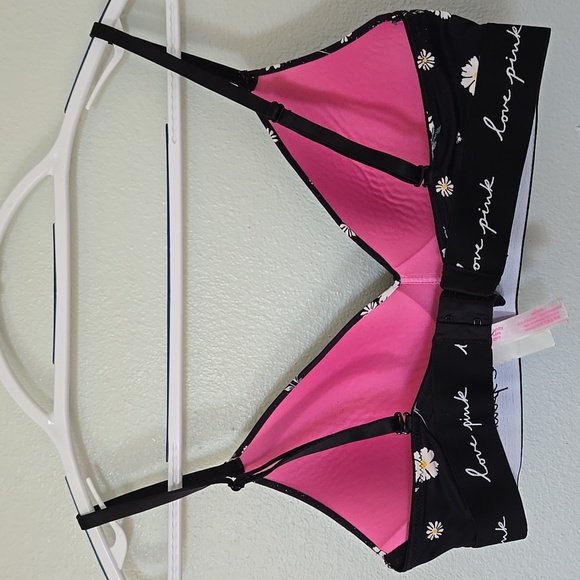 Victoria's Secret | Love Pink Daisy Print Bra 34C - Picture 2 of 8